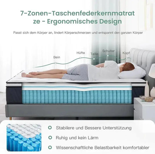 SZsuilong Матрак, 30 см. височина, мемори пяна и две степени на комфорт Traumnacht